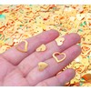 ONLYKXY 1200Pcs Love Heart Shaped Confetti, Table Wedding Decoration, Glitter