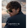 MERRY'S Aviator Sunglasses for Men Women - Polarized Driving Sun