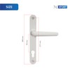 Schlosser Technik Ultra UPVC Door Handle Sprung 92PZ 210mm Screw