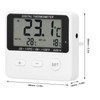 Freezer Thermometer with External Sensor, LCD Display Digital Refrigerator High
