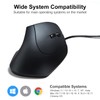 SANWA Wired Ergonomic Mouse, Optical Vertical Computer Mice, Reduce Wrist