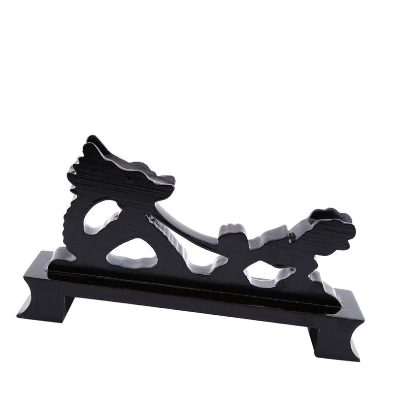 QANYEGN Chinese Dragon Shaped Wooden Sword Holder, Samurai Sword Katana