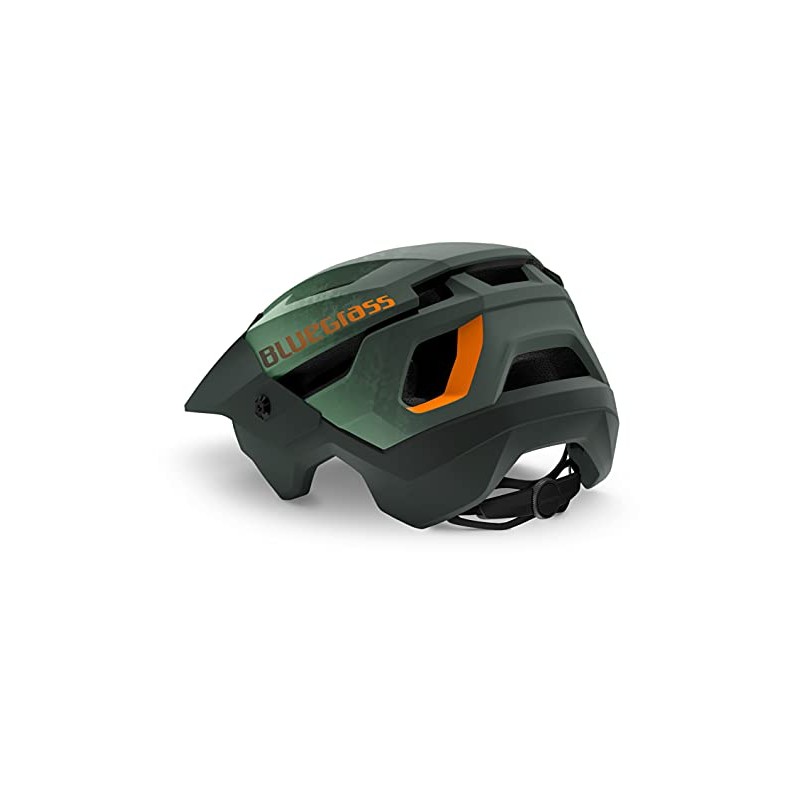 Bluegrass Rogue Helmet Green/Matte Orange S(52-56), Unisex Adults, Multicoloured (Multicoloured)