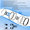 Hydraulic Log Splitter Cylinder Rebuild Seal Kit Fits for 4.0"Bore