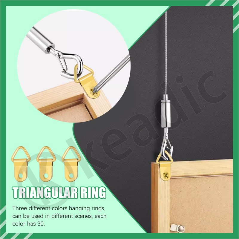 Keadic Picture Hanging Assortment Kits Frame Hanging Screws for Hanging