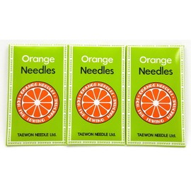 orange SINGER 29K NEEDLES  ( 30 EACH )  29X3 SIZE 110/18