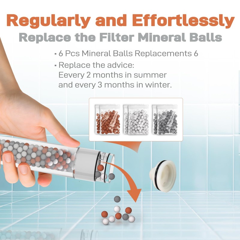 YDmeet Filtered Handheld Showerhead with 30-Inch Shower Slide Bar Set,