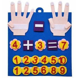 Finger Math Numbers Felt Math Toys - Math Games – Social Emotional Learning - Cognitive Development – Homeschool Supplies - Travel Games - Teaching Aid