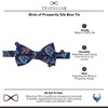 Trafalgar Pajarita de seda para hombre Birds of Prosperity, Azul