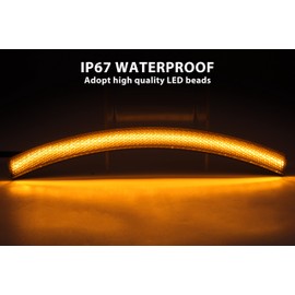 SAUTVS LED Fender Turn Signal Light for Can-Am Spyder 13-18, Smoked Black Front Fender LED Light Wheel Light for Can Am Spyder F3 RS ST RT 2013-2018 Accessories (2PCS)