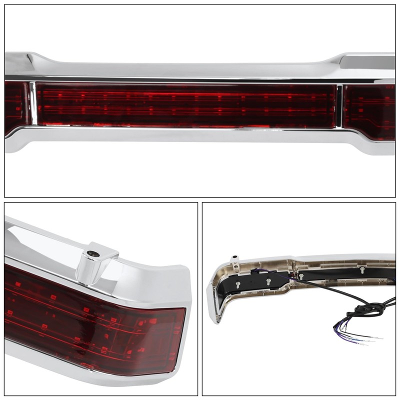 TCMT LED Tail Light Trunk Wrap Around Fits For Harley