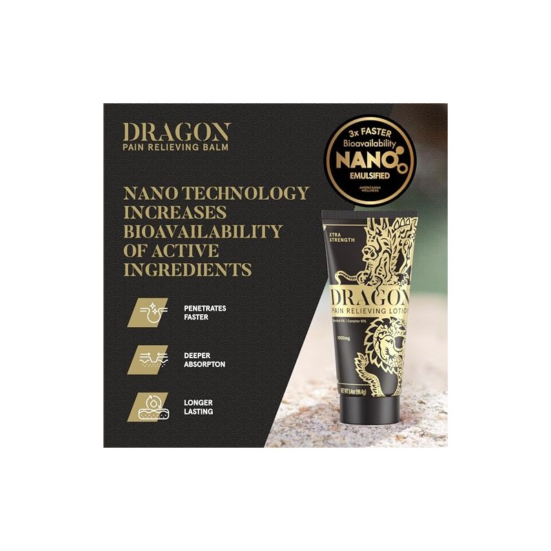 Americanna Wellness Dragon Lotion 3.4oz EXTRA Black