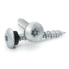 Low Profile Mechanical Galvanized Roofing Screws - #10 x 1"