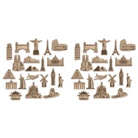 Beistle 59982 Around The World Cutouts, Multi-Coloured