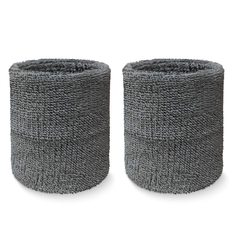 Couver - Muñequera deportiva de algodón sólido de rizo, 1