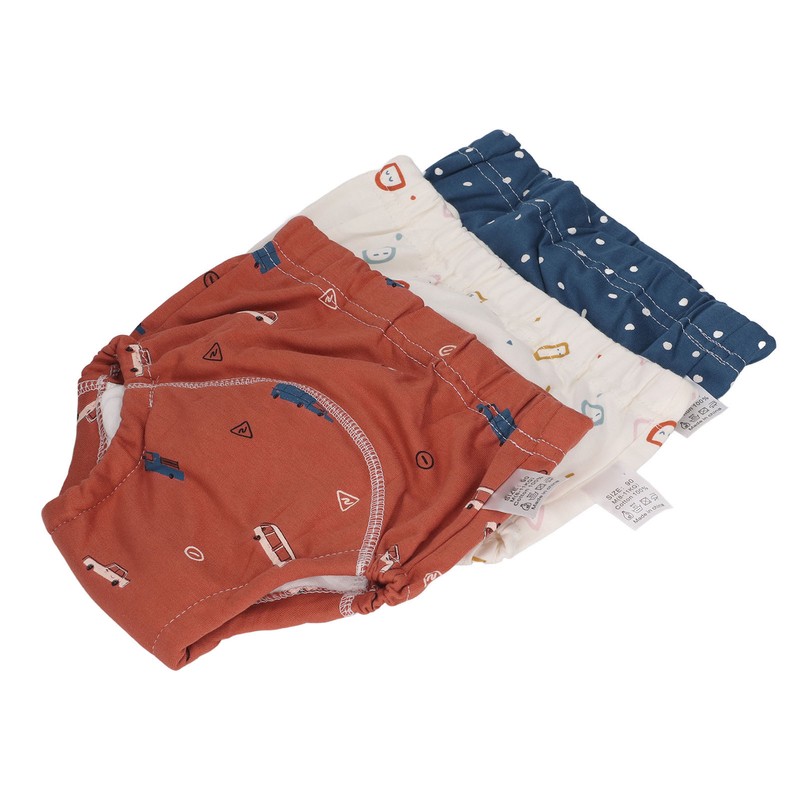 3pcs Baby Absorbent Training Pants Reusable Washable 6 Layers Gauze