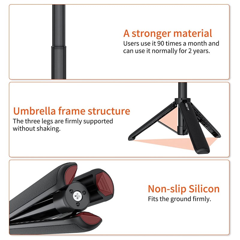 VRIG Extendable Selfie Stick Tripod for Insta360 X3 Accessory for