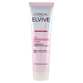 L'Oréal Paris Elvive Detangling Conditioner for Dull and Porous Hair, Silky Hair, with Glycolic Acid, Sulphate Free, Glycolic Gloss, 150 ml