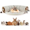 BWOGUE Bunny Tunnel Bed, 2-in-1 Collapsible Tunnel Tubes Toys with