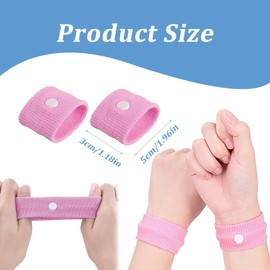 4 Paar Armbänder gegen Übelkeit, Akupressur-Armbänder gegen Übelkeit, Armbänder gegen Seekrankheit für Kinder, Akupressur-Armband gegen Übelkeit, Armband gegen Reisekrankheit bei Autokrankheit