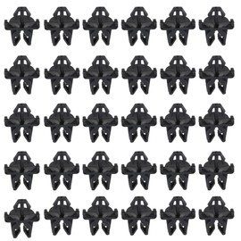 30 Pcs Motorcycle Petrol Pipe Clips,Universal Auto Clips,Car Wiring Pipe Bracket Clamp,Black Plastic Brake Pipe Clips for All Car Motorcycle and Rvs