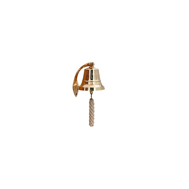 THDC Soporte de pared de latón macizo, campana de reloj