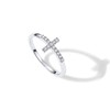 PAVOI 14K Gold Plated CZ Cross Ring | Eternity Promise