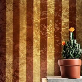 Vinyl Wallpaper Yellow Gold Bronze Copper Brown Metallic Stripes Textured Striped Wall coverings Faux Metal Fur Look Texture 3D Free Match
