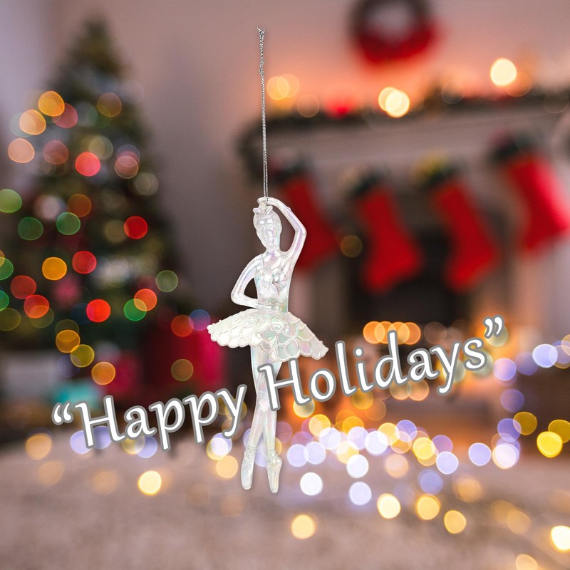 VFM e-Store - Christmas Tree Decoration Iridescent Acrylic Ballerina X