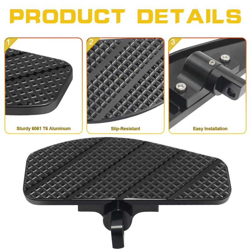VPZMT Mini Rider's Foot Pedal/Footpegs/Floorboard Control for Harley Softail Standard,