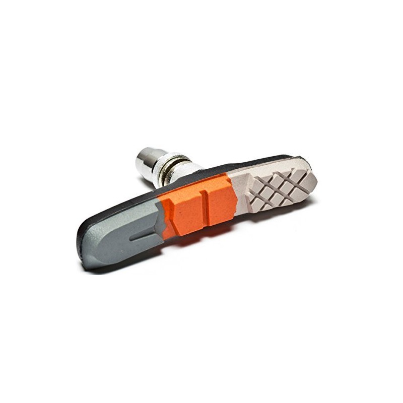 AWE X 2 Pairs Triple Contour V Brake Pads Grey/Orange/White