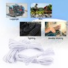 Bungee Cord White 5mm X 12M, Heavy Duty Elastic Shock