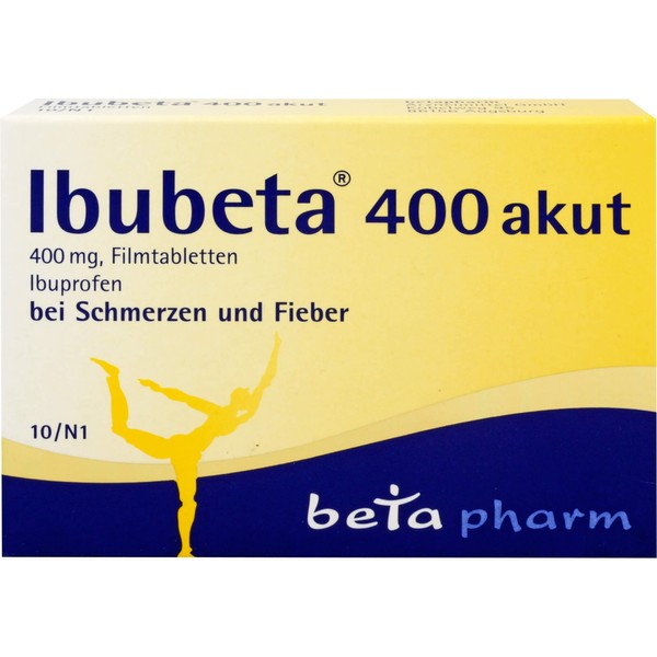 Ibubeta 400 akut, 400 mg, Filmtabletten, 10 St FTA
