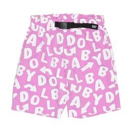BABYDOLL 9529K Short Pants, Lightweight, Quick Drying, Allover Pattern, Stretch, Children's Clothes, For Babies, Kids, Boys, Girls, purple