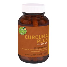 KOPP Vital® Curcuma plus fermentiert Kapseln mit Curcumin und Phospholipiden - 16 g 30 Kapseln | Curcuminoide Curcuma-Extrakt - ohne Gentechnik - in höchster Bioverfügbarkeit