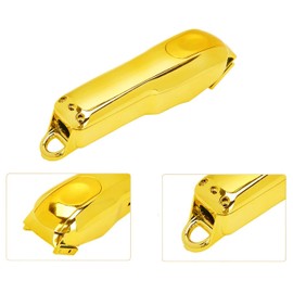 Anrom Hair Clipper Transparent Cover, DIY Replacement Clipper Protective Cover for Wahl 5 Star Magic Clip Clipper # 8148/8591 Transparent Shell Top/Back Cover (Golden)