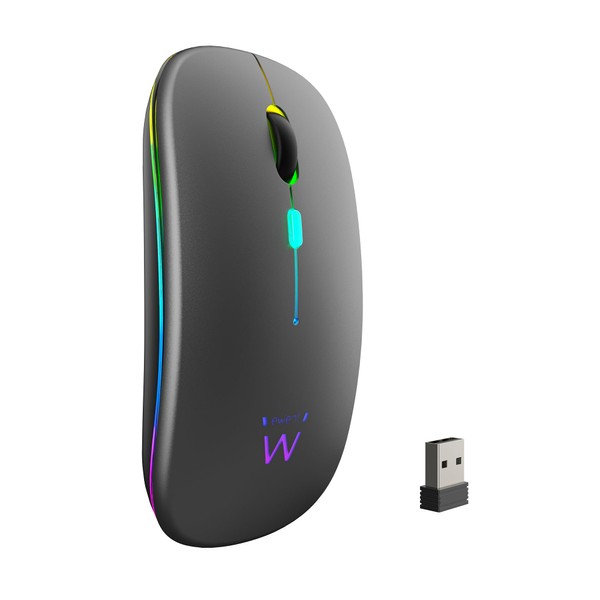 Ewent Rechargeable Wireless Mouse with RGB Lights | Bluetooth 5.2