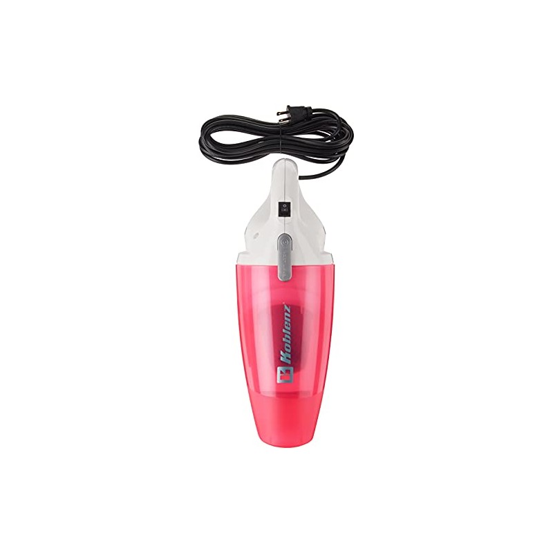 Koblenz Corded 120-Volt Hand Vac, White/Pink