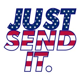 Send It Sticker Just Send It Decal (2 Pack) Funny Car Stickers, Funny Bumper Stickers Totally Waterproof Snowmobile Sticker, Window Sticker, Decal Bumper Stickers (Great Value Two Pack)