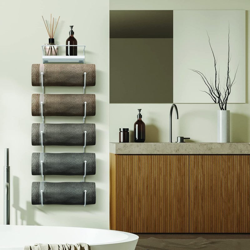 Sorbus Bathroom Towel Holder - 5 Tier Metal Towel Rack