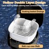 SwirlColor Denture Container, Portable Braces Box with Sieve, Plastic Retainer,