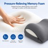 Ergonomic Orthopedic Knee Wedge Pillow for Back Sleeping, Contoured Memory