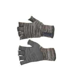 DSG Outerwear Women's Merino Wool Fingerless Ice Fishing Gloves, Grey - Medium