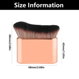 Self Tan Brush, Tanning Brush, Portable And Durability, For Face And Body (Rose Gold)