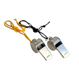 Necklace Whistle for Self-Defense, Soccer Referee, Traffic Control, Training, and Cheerleading Whistle Black 20ea