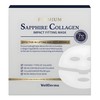 WellDerma Premium Sapphire Collagen Impact Fitting Mask 25g 4 packs 1 pc / 웰더마 프리미엄 사파이어 콜라겐 임팩트 피팅 마스크 25g 4개입 1개