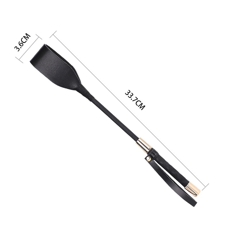 Modurio Horse Crop 33cm Mini Leather Riding Crop, Hobby Horse