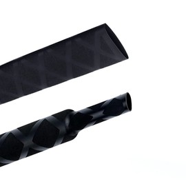 Heat Shrink Wrap Tubing Sleeve for Fishing Rod Grip Handle Cork X-Tube with Skid Resistant and Insulation Black (Diameter 45mm, Length 63in)