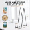 TR-LIFE 14 Inch Black Metal Plate Stand (3 Pack) -