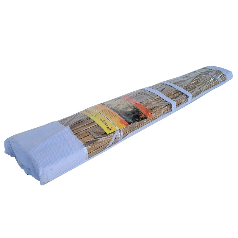 Forever Bamboo Natural Split Rolled Bamboo Fence Panel for Garden